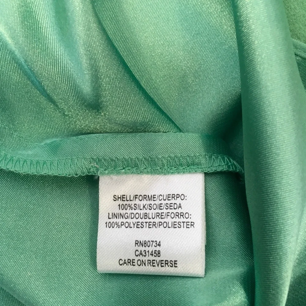 BCBGMAXAZRIA Mint Green Strapless Beaded Dress - Picture 3 of 8